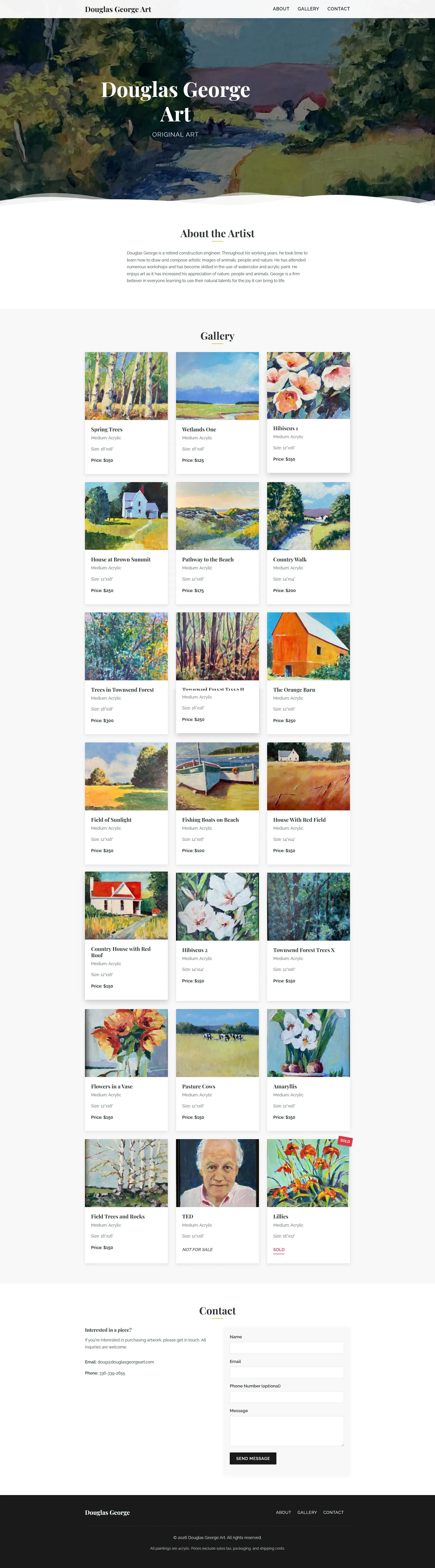 Doug George Art website