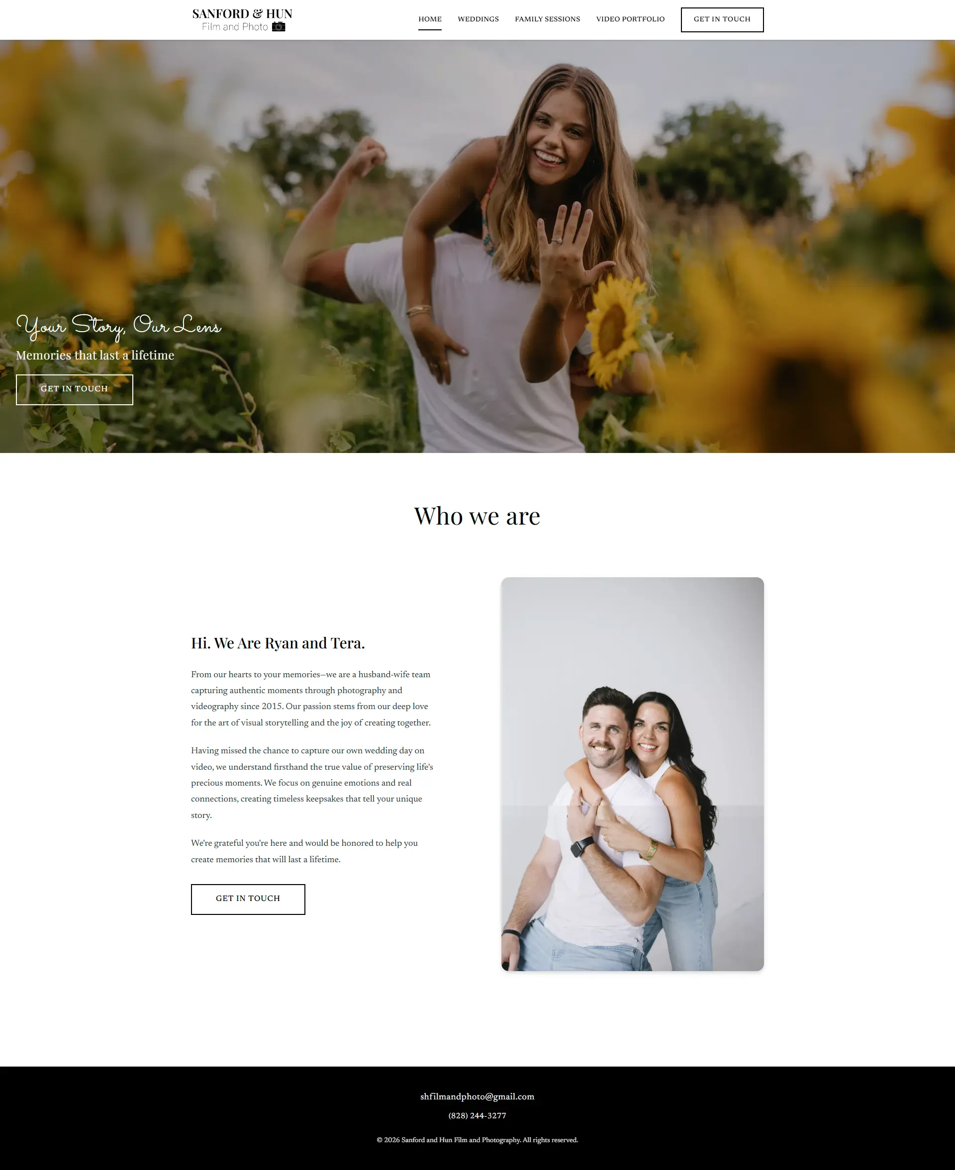 Sanford & Hun Film and Photo website