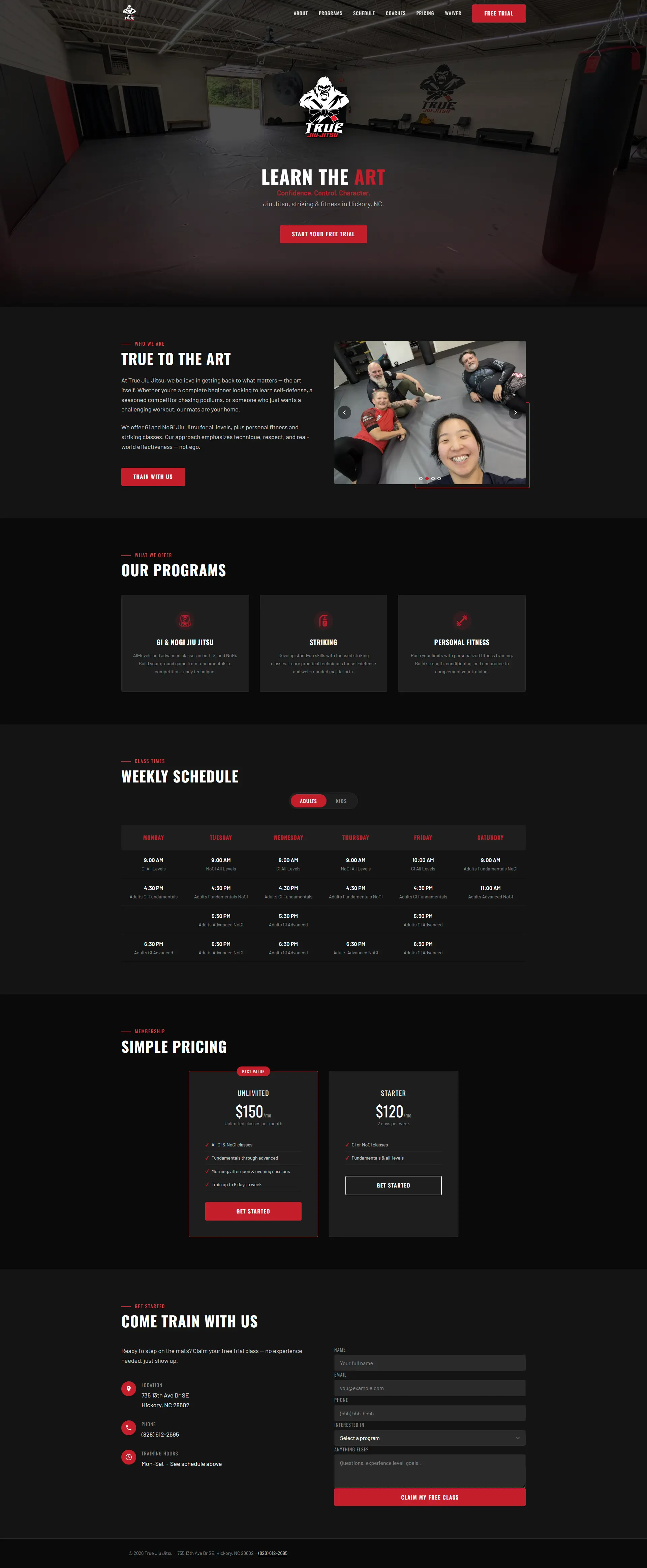 True Jiu-Jitsu website